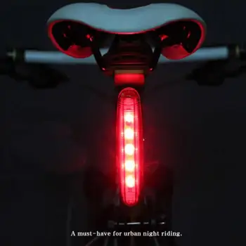 Kolo Kolesa, Lahka Nepremočljiva Luč 5 LED Rdeč Rep Lahka, Ultra-Bright Opozorilo Kolesarjenje Prenosne Luči USB Polnilne Luči