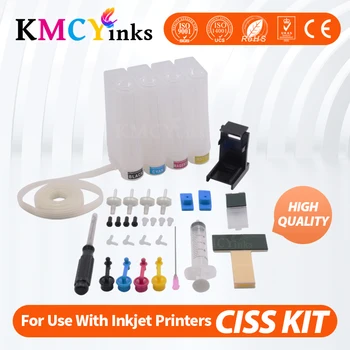 KMCYinks 4 Barve DIY Univerzalno Podoben Prvotni CISS Ink Tank Deli Združljiv za hp 304xl deskjet 2620 2630 2632 5030 3730