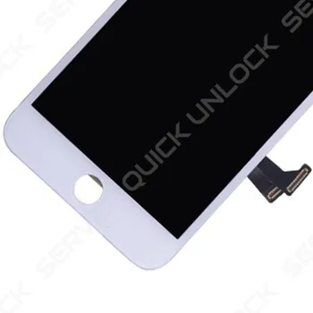 Celoten zaslon za iPhone 7 Plus White dotik, računalnike + LCD + bel okvir + AAA kakovosti kaljeno steklo + 24h dostava