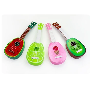 Baby otroška Izobraževalne Glasbila Igrače Kitaro na Debelo Sadje Kitara Mini Lahko Igrajo Ukulele
