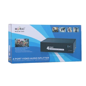 MT-VIKI AV Distributer RCA audio in video splitter 1 v 4 od HDTV Projektor z močjo MT-104AV
