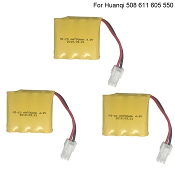 3PCS Baterija za Huanqi 508 550 4.8 V 700mah Ni-CD baterije za HQ 611 605 RC Avto igrače oprema 5559 2P Plug nicd baterije