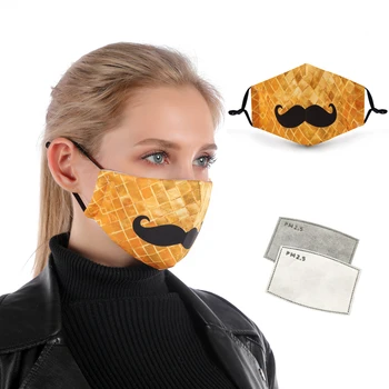 Zohre Brki Tiskanje za enkratno uporabo Zaščitna PM2.5 Filter usta Masko proti prahu masko bakterije dokaz Gripe Masko
