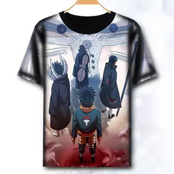 Naruto T-Shirt Modna Oblačila Anime Kratek Rokav T Shirt Itachi Uchiha Sasuke Cosplay Tshirt Vrh