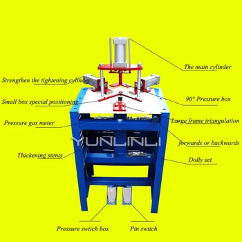 45-Stopinjski V-nailer pnevmatski nohtov kota pralni Namizje slikovne povezovanje z žeblji pralni okvir Nohtov stroji