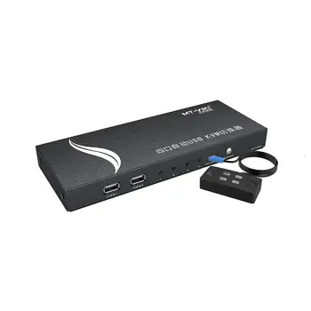 4 Port HDMI KVM stikalo 4K 4096X2160@60Hz Vročo Tipko Auto Scan USB Plugable 1080P s 4 Kabel Kompleti za 4 PC 1 Keyborad Miško