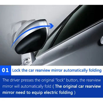 CHSKY Avto Strani Ogledalo Zložljiv Komplet Za Hyundai ix25-2018 auto Strani Ogledalo Zložljiva Ogledala krat pojavljati Avto Styling