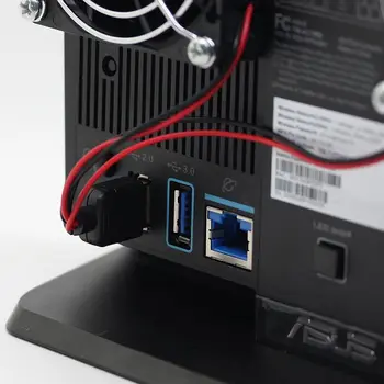 USB 5V izklop 7 cm Hladilni ventilator ZA ASUS RT AC68U EX6200 usmerjevalnik Netgear R7000 Brezžični wifi EA4500 R6300 R6200 USB Ventilator Hladilnika