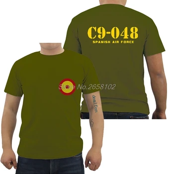 Moški Bombaž Majica Fashion španski Air Force Okroglih T-Shirt SPAF Španija Tee Priložnostne Srajco Harajuku Ulične Fitnes