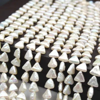 Naravnih Sladkovodnih Biser Baroka Sijoče Trikotnik Pearl, ki se Uporablja v Nakit, Izdelava DIY Ogrlico, Zapestnico, Uhane, Nakit Dodatki