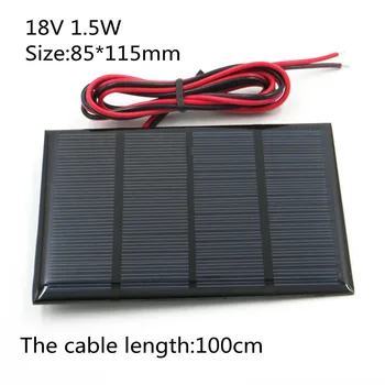 Prenosni Solarni Panel 18V 10W 5W 4,5 W 1.5 M diy sončne celice polnilnik za mobilne telefone svetilka igrače elektronski sklopi bateria sončne