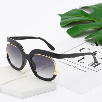 2019 Nova Edinstvena Oblikovalec Sončna Očala Ženske Gradient Objektiv Modno Osebnost Očala Rdeča Črna Očala Gafas De Sol Mujer