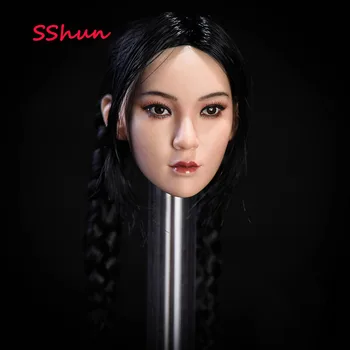 1:6 Lestvici Ženska Lepota Azijskih Glavo Sculpted Ying Model Igrače, Primerne za 12