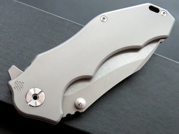 Eafengrow EF905 58-60HRC D2 Rezilo TC4 Ročaj Zložljiv nož za Preživetje Taborjenje orodje Lov Žepni Nož taktično eos prostem orodje