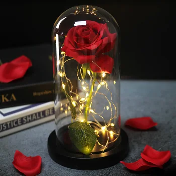 Nova LED Rose Zver Baterije Beli Cvet Niz Lučka Romantično Rojstni dan Festivala Dekle, Mati Darilo Doma Dekoracijo Brezplačna dostava