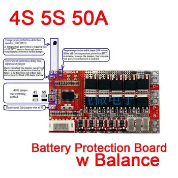 4S 5S 12V 50A LiFePO4 Litij-Železo Fosfat Baterije Varstvo W/ Bilance Polnjenje BMS Varstvo PCB Board 3.2 v