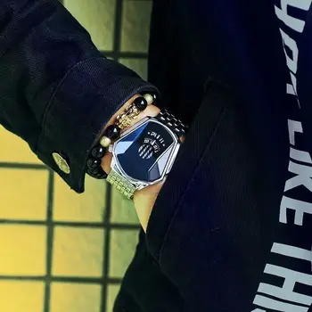 Relogio Masculino 2020 Nov Modni Trend Športov, Moški Gledajo Priložnostne Milano Magnet Očesa Pas Black Technology Watch Quartz Ure
