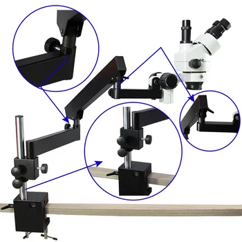 Luckyzoom Simul-Osrednja 3,5 X-90X Trinocular Stereo Mikroskop Izražanju Roko Objemka Mikroskopom 0.5 X 2.0 X objektne Leče 144 Svetlobe