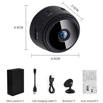 A9 Različica Wifi, Mini Kamere Z Baterijo 1080P Night Vision Zaznavanje Gibanja Brezžična IP Security Camare Z Oddaljenim Zaprtih prostorih