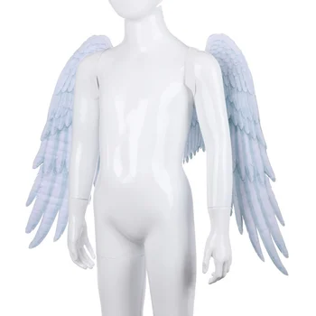3D Angel Krila Temo noč Čarovnic Stranke Kostum Cosplay Krila za 5-10 Let Starih Otrok Cosplay Kostumi