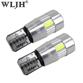WLJH 2pcs High Power T10 LED Napak za SAMSUNG Čip 5630 LED Žarnice Canbus, za AUDI A2, A3, A4, A6 A8 8L 8P B5 B6 B7 8H 4B 4F D2
