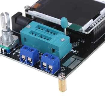 1pcs GM328A Sestavljeni Tranzistor Tester LCR Diode ESR Merilnik Kapacitivnosti