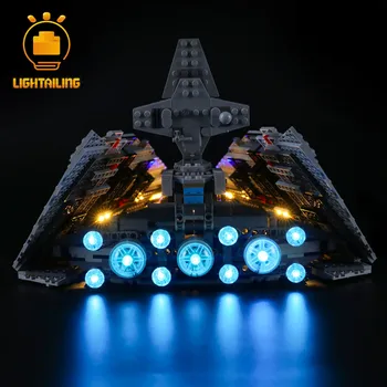 LIGHTAILING LED Luči Komplet Za 75190 Star Vojne Najprej, Da je Star Destroyer Igrače gradniki Osvetlitev Set