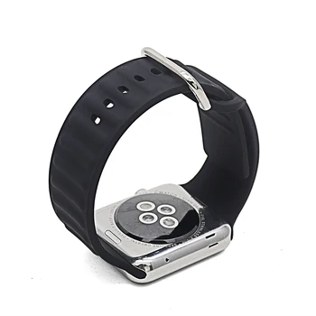 Nove Športne Silikonski Trak za Apple Gledati Serije 6 5 4 32 1 SE Watchbands za Iwatch Sponke Traku 38 40 42 44 MM Pribor