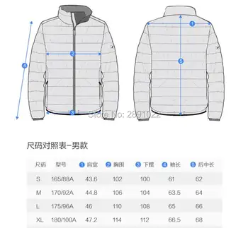 4 barve xiaomi youpin lahka puhovka 90% navzdol jakna se lahko nosi znotraj in zunaj zima bombaž jakna moška jakna