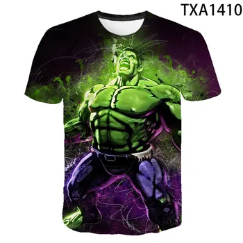 Hulk 2021 Novo Poletje 3D Majice Priložnostne Ulične Fant Dekle Otroci Modne Moške, Ženske, Otroke, Natisnjeni T-shirt Kul Vrhovi Tee