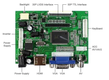 HDMI+VGA 2AV Nadzorni Odbor Komplet za N156BGE N156BGE-L21 1366 X 768 LCD LED zaslon za Voznika Odbor