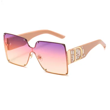 2020 Luksuzni Nosorogovo Okvirjem Kvadratnih sončna Očala Ženske Diamond Očala blagovne Znamke, Modni Oblikovalec sončna Očala UV400 Odtenkih za Ženske