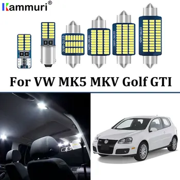 13Pcs Brez Napake Bel Avto LED Notranja Lučka Lučka Paket za nadgradnjo Komplet za 2003-2009 Volkswagen VW MK5 MKV Golf GTI LED Notranjost