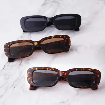 2020 Modna blagovna Znamka, Design Pravokotnik sončna Očala Moških, Črno-Leopard Poletje Moška sončna Očala Za ženske