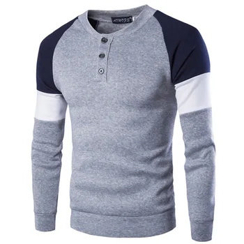 Zogaa Moški Pulover z Dolgimi Rokavi Bombaž Sweater Moški Priložnostne Trdna Slim Fit Kitajski Slog Puloverji Outwear 4 barve Pulover plus velikost