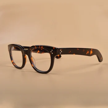 Optična Očala Okvirji Moški Ženske Novo Johnny Depp Očala Računalnik Očala moški Acetat Očal Okvir blagovne Znamke Letnik Z321-2