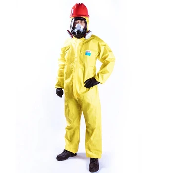 Splash-proof delovnih zaščitnih oblačil za kemično industrijo kisline in alkalno odpornih varnost zaščitna delovna oblačila, s plinsko masko,
