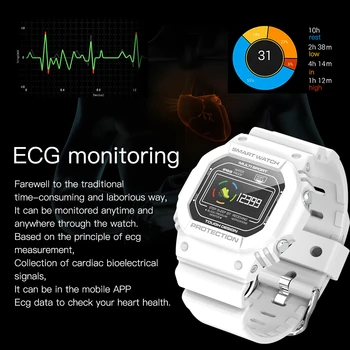 I2 EKG+PPG Pametno Gledati Ip68 Vodotesen Fitnes Sport Ure Za Ios Android Srčnega utripa, Krvnega Tlaka Smartwatch