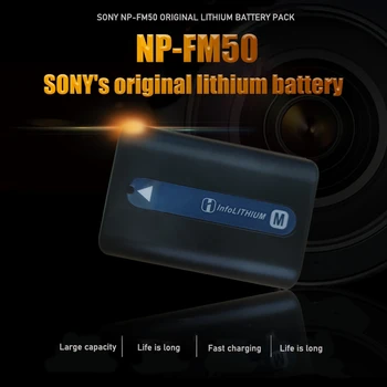 Original Sony 7,2 v 1300mAh NP-FM50 NP FM50 FM55H Fotoaparata Baterije Za NP-FM51 NP-FM30 NP-FM55H DCR-PC101 A100