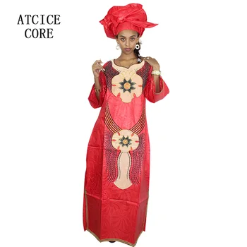 Afriške obleke za ženske bazin riche vezenje design dolgo obleko LA065-1