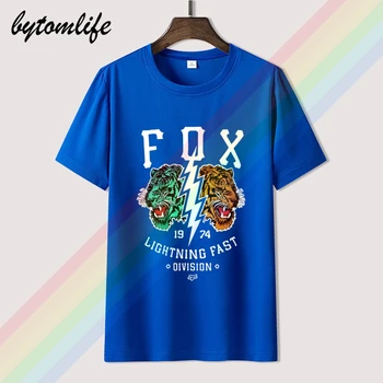 Fox Mtb Ranger Cntr Mens T-shirt - Več vzorcev Mens 2019 modne blagovne Znamke T Shirt O-Vratu bombaža T-Shirt Vrhovi Tee kul