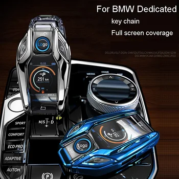 Avto Ključ Primeru TPU Celoti zaščitni Pokrov za BMW Serie 5/7 6GT BMW X5 X3 X4 X7 G12 G30 G31 G32 i8 za BMW LED Zaslon Tipka Primeru