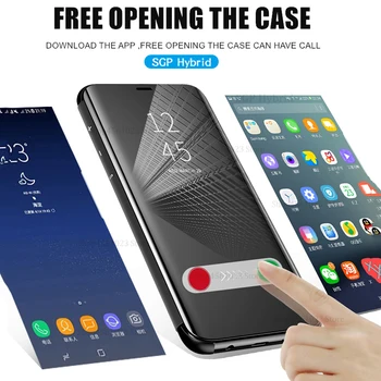 Ogledalo Primeru Telefon Za Huawei P 30 P30 P20 Pro Lite Smart 2019 Kritje Na Mate20 Mate 20 lite Pro Podporo Flip Usnjena torbica