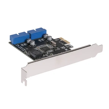 USB 3.0 PCIE kartica PCI Express Nadzor Sim Adapter Pult Spredaj PCIe Prenos USB3.0 19PIN Vmesnik vmesniško Kartico