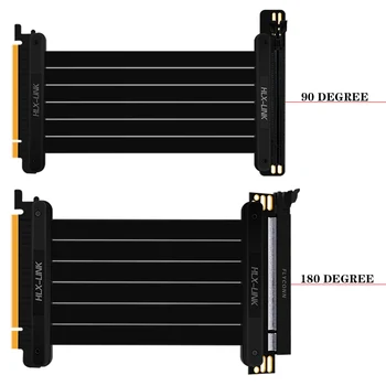 Hlx visoke hitrosti RAČUNALNIK grafično kartico PCI Express 16x3.0 priključek kabel riser PCI-E 16x biti kabel širitev adapterja