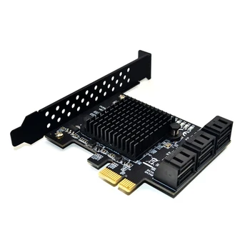 6/4 Vrata SATA III, PCIe Kartico, PCIe SATA III Krmilnik Kartico 6GB/s Notranji Adapter Pretvornik PCI SATA 3.0 Širitev Kartico Riser