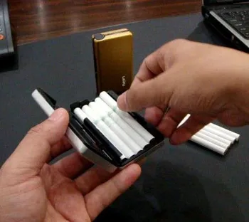 Novo 1pcs - aluminijeve zlitine cigaret primeru držite 10pcs Samodejno Cigaret polje /žep za 8 mm cigarete Prenosni