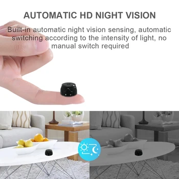 JOZUZE WD8 Brezžična ip Mini Kamera Home Security Kamera, WiFi Night Vision 1080P Brezžična nadzorna Kamera Remote Monitor