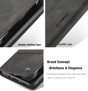 Magnetni Primeru telefon za Samsung Galaxy Note 20 Ultra A51 A71 A81 A10 A41 Knjige za Kartico sim Usnjene Denarnice Kritje za A31 A21S A40S