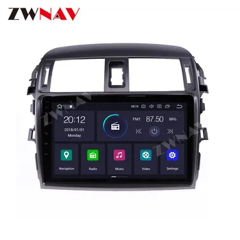 360 Kamere Android 10system Avto Multimedijski Predvajalnik Za Toyota Corolla 2006-2013 GPS Navi Radio stereo IPS, zaslon na Dotik, vodja enote